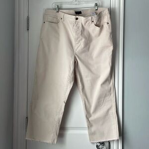 Banana Republic Ecru Jeans Raw Hem 35/20